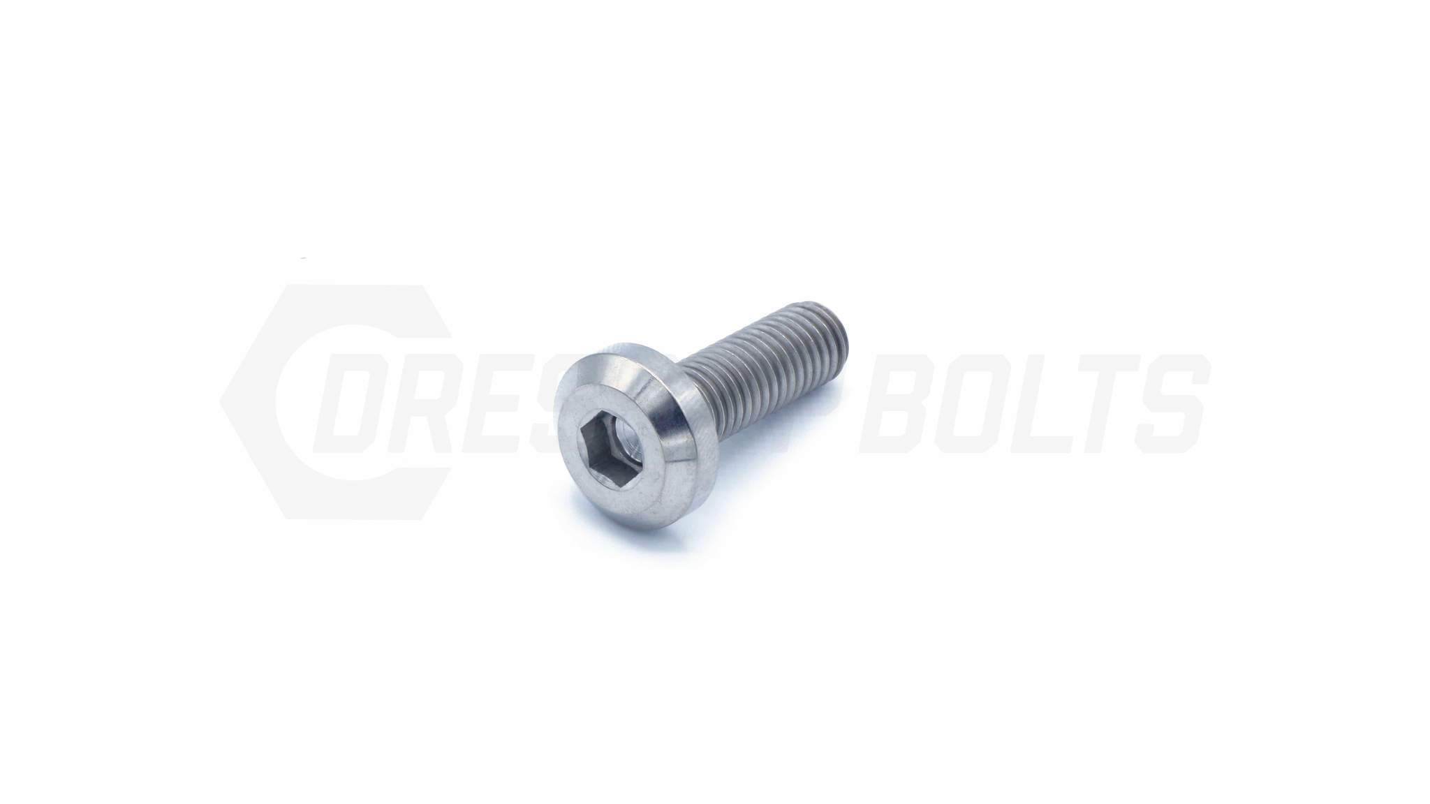 Dress Up Bolts M8x1.25x25mm Titanium Bolt (IND-034-Ti-BLK