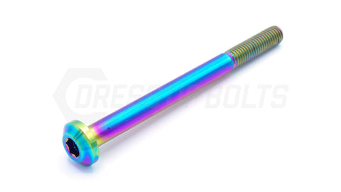 Dress Up Bolts M8x1.25x100mm Titanium Bolt  (IND-036-Ti-BLK)