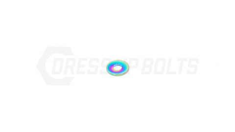 Dress Up Bolts M4 Titanium Washer  (IND-038-Ti-BLK)
