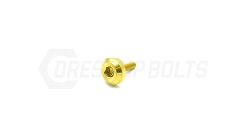 Dress Up Bolts M4x.7x15mm Titanium Motor Head Bolt  (IND-040-Ti-BLK)