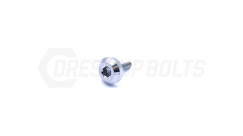 Dress Up Bolts M4x.7x15mm Titanium Motor Head Bolt  (IND-040-Ti-BLK)
