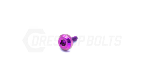 Dress Up Bolts M4x.7x15mm Titanium Motor Head Bolt  (IND-040-Ti-BLK)