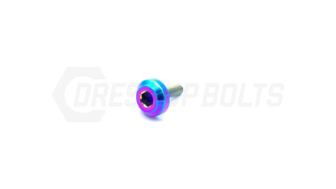 Dress Up Bolts M4x.7x15mm Titanium Motor Head Bolt  (IND-040-Ti-BLK)