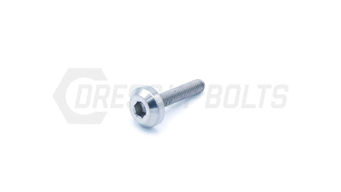 Dress Up Bolts M5x.8x25mm Titanium Motor Head Bolt  (IND-043-Ti-BLK)