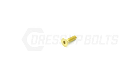 Dress Up Bolts M4 x.7x15mm Titanium Countersunk Bolt  (IND-045-Ti-BLK)