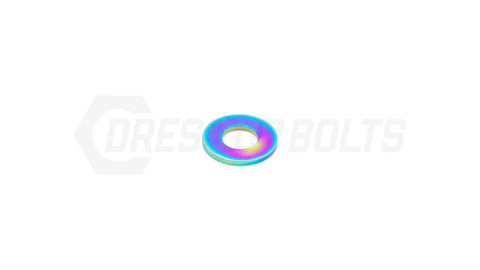 Dress Up Bolts M9 Titanium Washer  (IND-046-Ti-BLK)