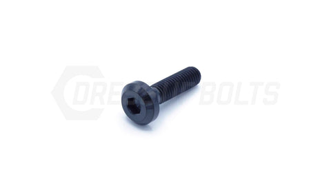Dress Up Bolts M8x1.25x30mm Titanium Motor Head Bolt  (IND-048-Ti-BLK)