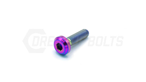 Dress Up Bolts M8x1.25x30mm Titanium Motor Head Bolt  (IND-048-Ti-BLK)
