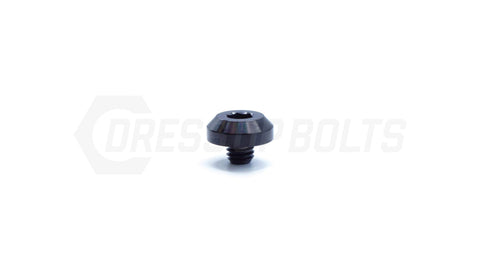 Dress Up Bolts M6x1x5mm Titanium Motor Head Bolt  (IND-058-Ti-BLK)