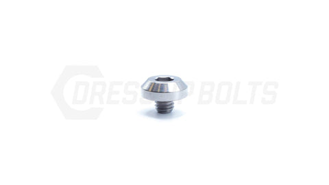Dress Up Bolts M6x1x5mm Titanium Motor Head Bolt  (IND-058-Ti-BLK)
