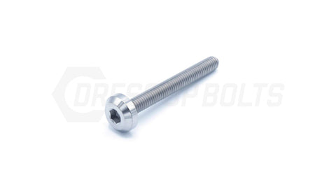 Dress Up Bolts M6x1x50mm Titanium Motor Head Bolt  (IND-059-Ti-BLK)