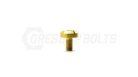 Dress Up Bolts M6x1x10mm Titanium Motor Head Bolt  (IND-064-Ti-BLK)
