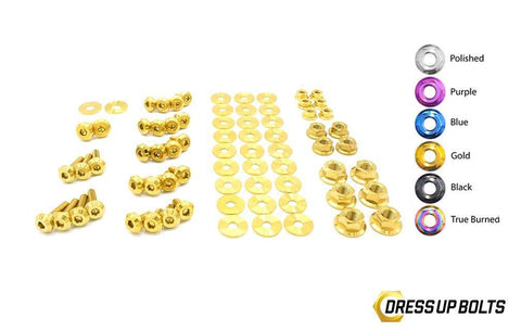 Dress Up Bolts Stage 2 Titanium Hardware Engine Bay Kit | 1999-2002 Nissan S15 (NIS-055-Ti-BLK)