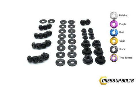 Dress Up Bolts Stage 1 Titanium Hardware Engine Bay Kit | 1999-2002 Nissan S15 (NIS-056-Ti-BLK)