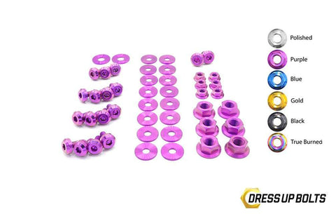 Dress Up Bolts Stage 1 Titanium Hardware Engine Bay Kit | 1999-2002 Nissan S15 (NIS-056-Ti-BLK)