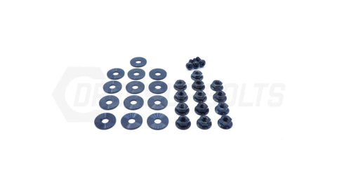 Dress Up Bolts Titanium Hardware Valve Cover Kit for SR20DET | Multiple Nissan Fitments (NIS-057-Ti-BLK)