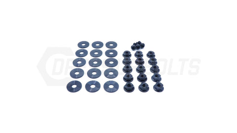 Dress Up Bolts Titanium Hardware Valve Cover Kit for SR20DET VTC | Multiple Nissan Fitments (NIS-058-Ti-BLK)