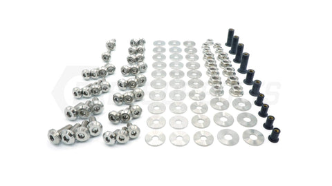 Dress Up Bolts Stage 2 Titanium Hardware Engine Bay Kit | 2015-2021 Subaru WRX STI (SUB-015-Ti-BLK)