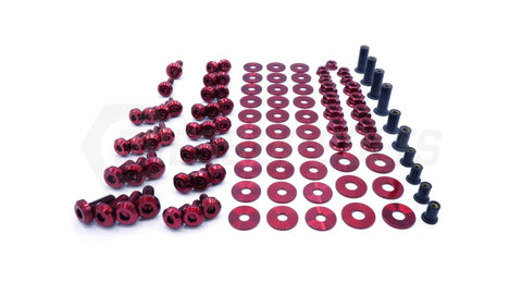 Dress Up Bolts Stage 2 Titanium Hardware Engine Bay Kit | 2015-2021 Subaru WRX STI (SUB-015-Ti-BLK)