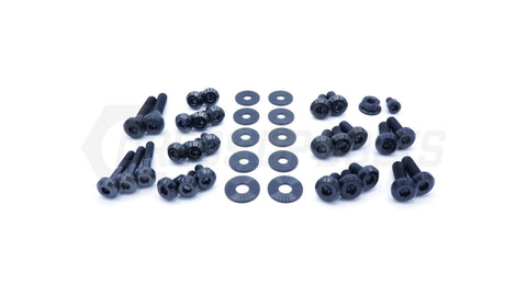 Dress Up Bolts Stage 2 Titanium Hardware Engine Bay Kit | Multiple Subaru Fitments (SUB-017-Ti-BLK)