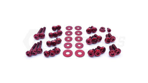 Dress Up Bolts Stage 2 Titanium Hardware Engine Bay Kit | Multiple Subaru Fitments (SUB-017-Ti-BLK)