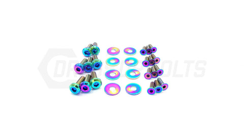 Dress Up Bolts Titanium Hardware Door Kit | 1992-2001 Subaru Impreza (SUB-026-Ti-BLK)