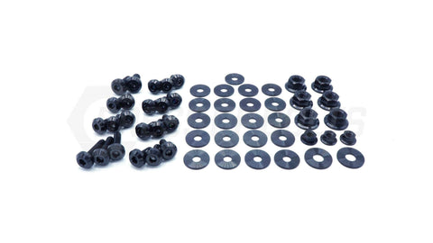 Dress Up Bolts Stage 1 Titanium Hardware Engine Bay Kit | 1986-1992 Toyota Supra (TOY-037-Ti-BLK)