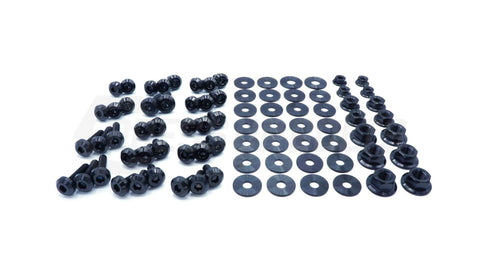 Dress Up Bolts Stage 2 Titanium Hardware Engine Bay Kit | 1986-1992 Toyota Supra (TOY-038-Ti-BLK)