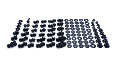 Dress Up Bolts Stage 3 Titanium Hardware Engine Bay Kit | 1986-1992 Toyota Supra (TOY-039-Ti-BLK)