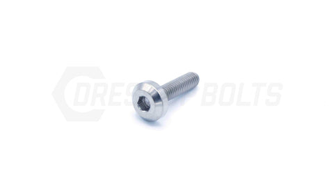 Dress Up Bolts M6x1x24mm Titanium Motor Head Bolt  (IND-004-Ti-BLK)