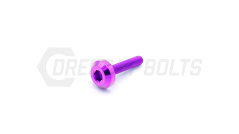 Dress Up Bolts M5x.8x25mm Titanium Motor Head Bolt  (IND-043-Ti-BLK)