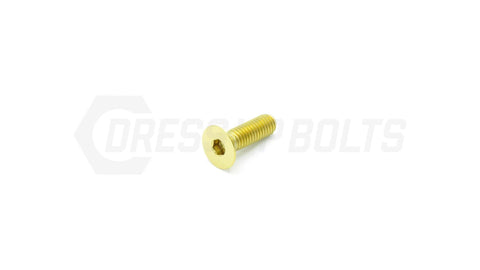 Dress Up Bolts M6x1x20mm Titanium Countersunk Bolt  (IND-054-Ti-BLK)