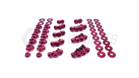 Dress Up Bolts Titanium Hardware Engine Bay Kit | 2014-2015 Infiniti Q60 (INF-002-Ti-BLK)