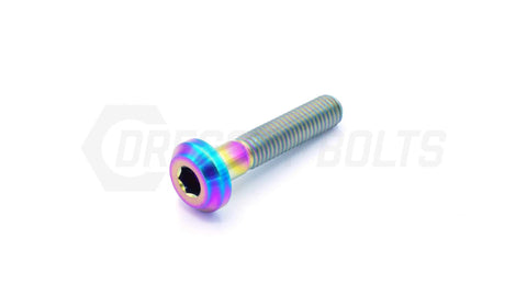 Dress Up Bolts M8x1.25x40mm Titanium Bolt  (IND-018-Ti-BLK)