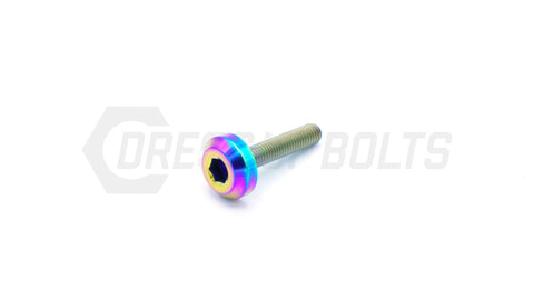 Dress Up Bolts M5x.8x25mm Titanium Motor Head Bolt  (IND-043-Ti-BLK)
