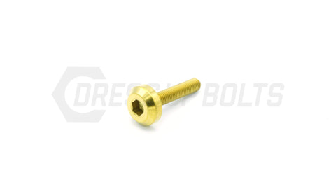 Dress Up Bolts M5x.8x25mm Titanium Motor Head Bolt  (IND-043-Ti-BLK)