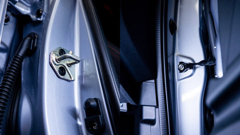 Dress Up Bolts Titanium Hardware Door Kit | 2022 Subaru WRX (SUB-042-Ti-BLK)