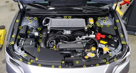 Dress Up Bolts Stage 2 Titanium Hardware Engine Bay Kit | 2022 Subaru WRX (DUB SUB-039-Ti-BLK)