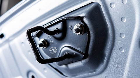 Dress Up Bolts Stage 1 Titanium Hardware Hood Kit | 2022 Subaru WRX (SUB-040-Ti-BLK)