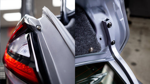 Dress Up Bolts Stage 1 Titanium Hardware Trunk Kit | 2022 Subaru WRX (SUB-044-Ti-BLK)