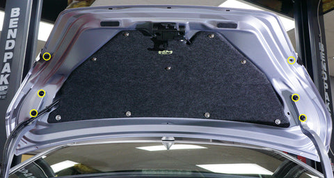 Dress Up Bolts Stage 1 Titanium Hardware Trunk Kit | 2022 Subaru WRX (SUB-044-Ti-BLK)