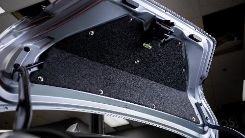 Dress Up Bolts Stage 2 Titanium Hardware Trunk Kit | 2022 Subaru WRX (SUB-045-Ti-BLK)