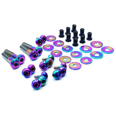 Dress Up Bolts Stage 2 Titanium Hardware Trunk Kit | 2022 Subaru WRX (SUB-045-Ti-BLK)