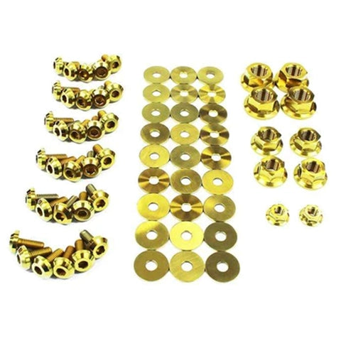 Dress Up Bolts Titanium Full Engine Bay Kit | 1989-1993 Acura Integra DA (HON-007-Ti)