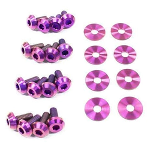 Dress Up Bolts Titanium Partial Engine Bay Kit | 1989-1993 Acura Integra DA (HON-009-Ti)