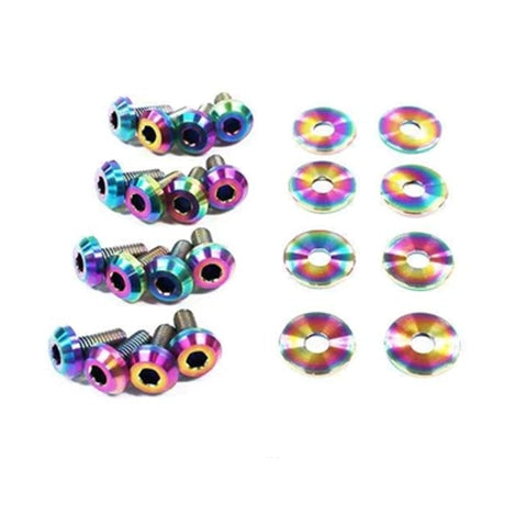 Dress Up Bolts Titanium Partial Engine Bay Kit | 1989-1993 Acura Integra DA (HON-009-Ti)