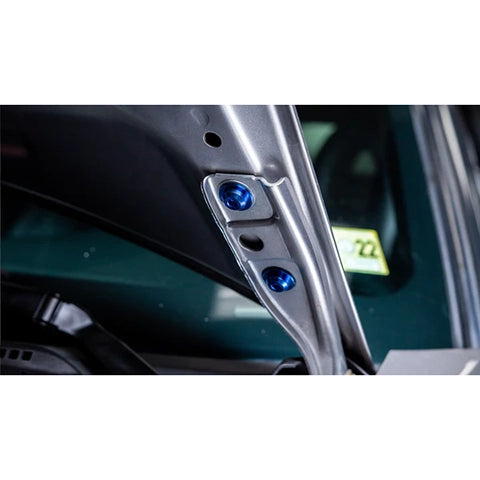 Dress Up Bolts Titanium Hardware Hood Kit | 2000-2009 Honda S2000 (HON-043-Ti)