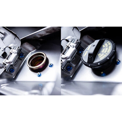 Dress Up Bolts Titanium Hardware Fuel Door Kit | 2000-2009 Honda S2000 (HON-046-Ti)