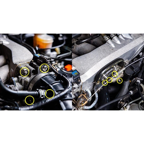 Dress Up Bolts Titanium Hardware Throttle Body Kit | 2000-2009 Honda S2000 (HON-048-Ti)