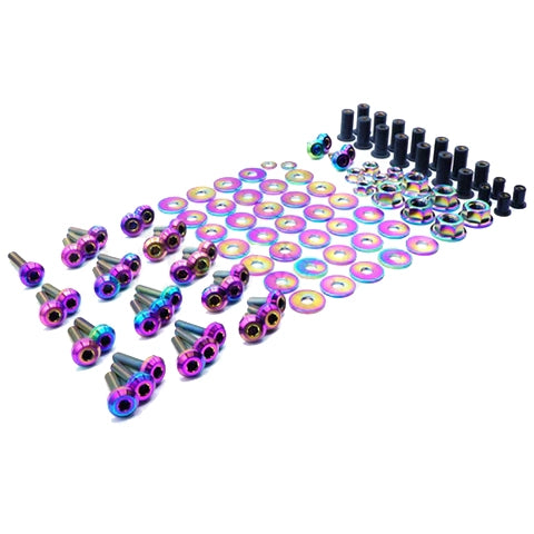 Dress Up Bolts Stage 2 Titanium Hardware Engine Bay Kit | 2007-2009 Mazdaspeed3 (MAZ-013-Ti)